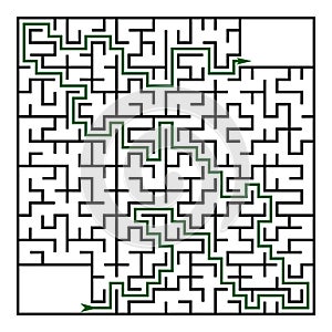 Black square maze24x24 with help