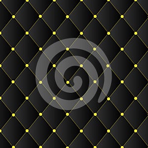 Black square pattern with gold pin template