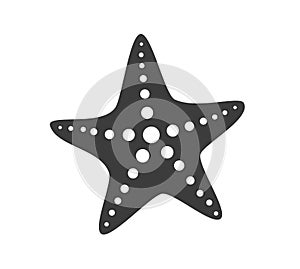 Black starfish icon