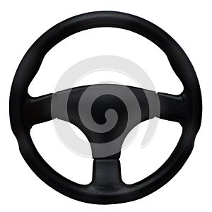 Black steering wheel