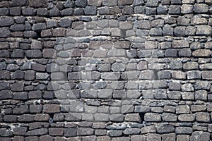 Black stone castle wall background