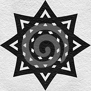 Black stone marble decor