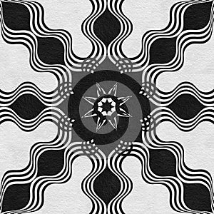 Black stone marble decor