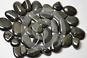 Black stones