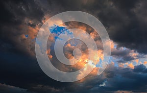 Sun sunset clouds black dark close up