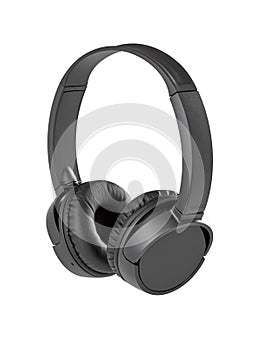 Black stylish headphones