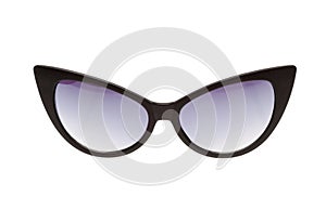 Black sunglasses isolated on white