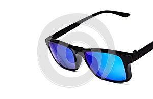 Black sunglasses with Multicolor Mirror Lens