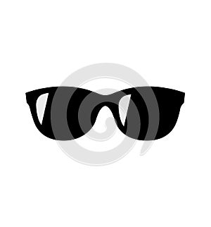 Black Sunglasses vector icon isolated on white background