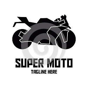 Black super moto logo
