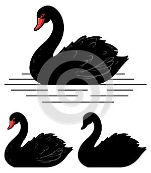 Black Swan Mascot