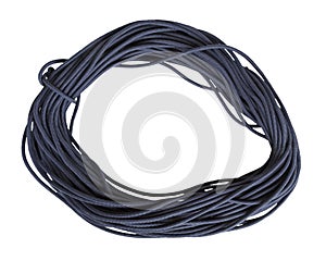 Black synthetic rope