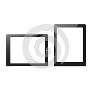 Black Tablet computer vector