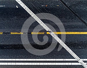 black tarmac texture background AI generated