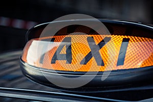 Black taxi cab in Central London