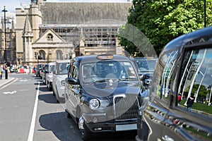 Black Taxi in London Road, England