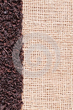 Black tea crop background