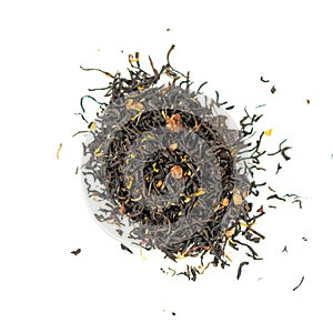 Black tea mix contains dried currants