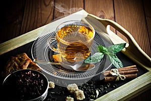 Black tea is a hot drink