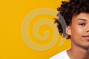 Black teenager portrait ethnic tolerance guy