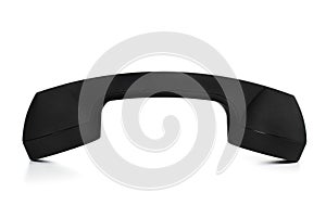 Black telephone handset
