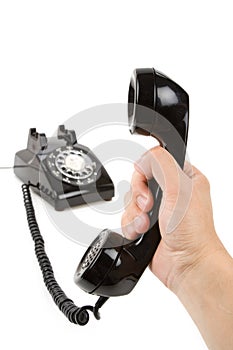 Black telephone Receiver