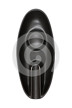 black terracotta cigar ashtray isolated on white