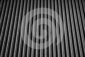 Black texture plastic with wave