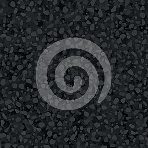 Black textured asfalt seamless pattern top view photo