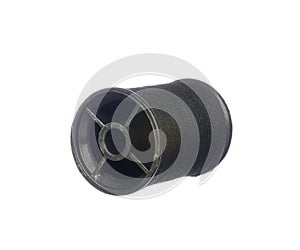 Black thread isolated on white