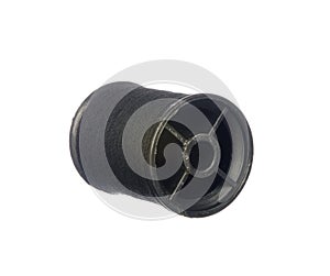 Black thread isolated on white