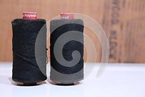 Black threads is use for sewing clothes