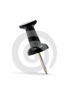 Black Thumbtack Pushpin Macro Closeup photo