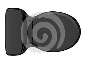 Negro bano o página o o isométrico aislado sobre fondo blanco  una imagen tridimensional creada usando un modelo de computadora 
