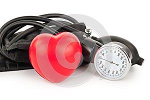 Black tonometer and heart