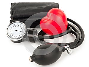 Black tonometer and heart