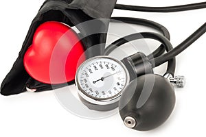 Black tonometer and heart