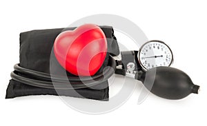 Black tonometer and heart