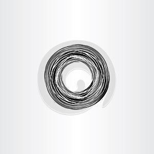 black tornado circle vector background