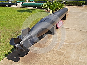 Black Torpedo Displayed at Pearl Harbor