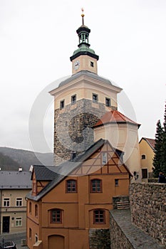 Black Tower, landmark medieval structure, Loket, Czechia