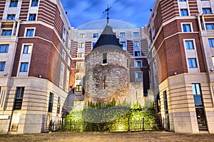 The Black Tower - part of old fortifications of Brussels