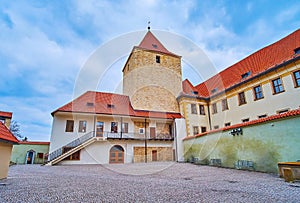 The Black Tower of Prague Castle, Hradcany, Czech Republic