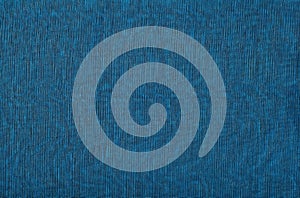 Black transparent caprone cloth on a blue background