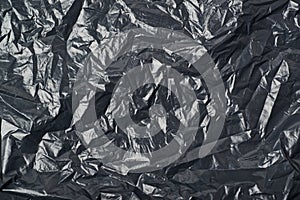 Black trash bag texture