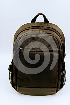 Black travel backpack