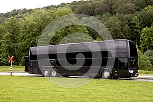 Black Travel bus