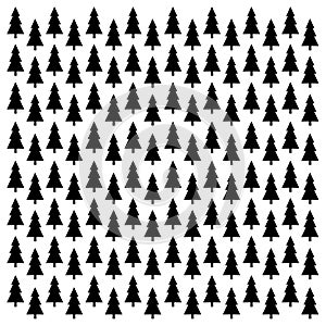 Black Trees Pattern Texture Background