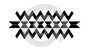 Black Triangle Geometric Pattern Texture, vector design Generative AI