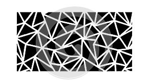 Black Triangle Geometric Texture, vector design Generative AI